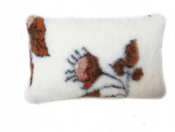 PODUSZKA WEŁNIANA ROZMIAR 40X60 MERYNOS RÓŻA