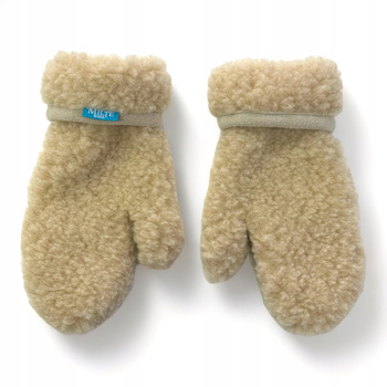 Rękawiczki wełniane z merynosa rozmiar S/M BEŻOWE