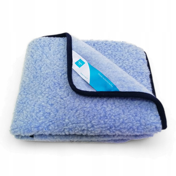 KOC WEŁNIANY DZIECIĘCY 100X135 100% MERYNOS NIEBIESKI