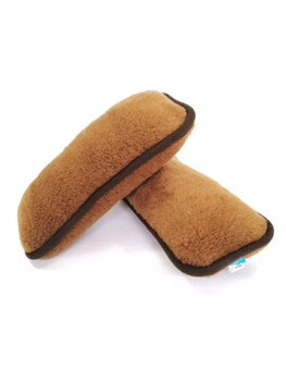 PODPORA KARKU PODUSZKA WEŁNIANA 20X40 CAMEL