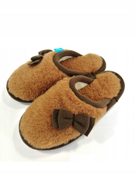 Laczki wełniane bambosze ROZM 36 Kapcie CAMELK