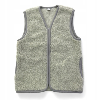 KAMIZELKA MĘSKA WEŁNA 100% MERYNOS XL SIWA