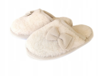 Laczki wełniane bambosze ROZM 41 Kapcie CAMELJ