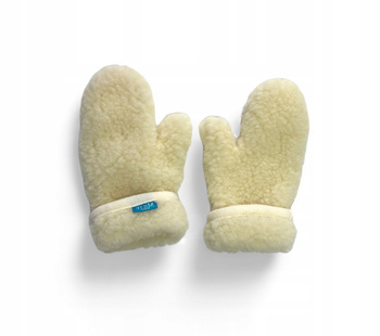 Rękawiczki wełniane z merynosa rozmiar L/XL ECRU