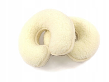 ROGAL PODKOWA PODUSZKA - WEŁNIANA MERYNOS ECRU