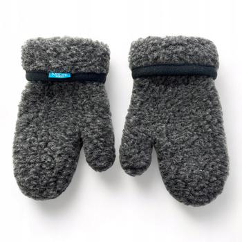 Rękawiczki wełniane z merynosa rozmiar L/XL POPIEL