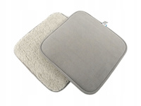 PODKŁAD NA SIEDZENIE WEŁNIANY PODUSZKA MATA SIWE