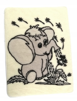 KOC WEŁNIANY DZIECIĘCY 90 X 120 100% MERYNOS SŁONIK