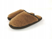 Laczki wełniane bambosze ROZM 42 Kapcie CAMEL
