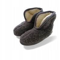 Bambosze CIAPY wełniane KAPCIE MERYNOS R 41 Kapcie POPIELO