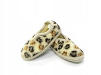 Pantofle ciapy wełniane MERYNOS R 39 Kapcie Listki