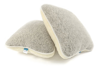 PODUSZKA WEŁNIANA ROZMIAR 50X60 MERYNOS SIWA